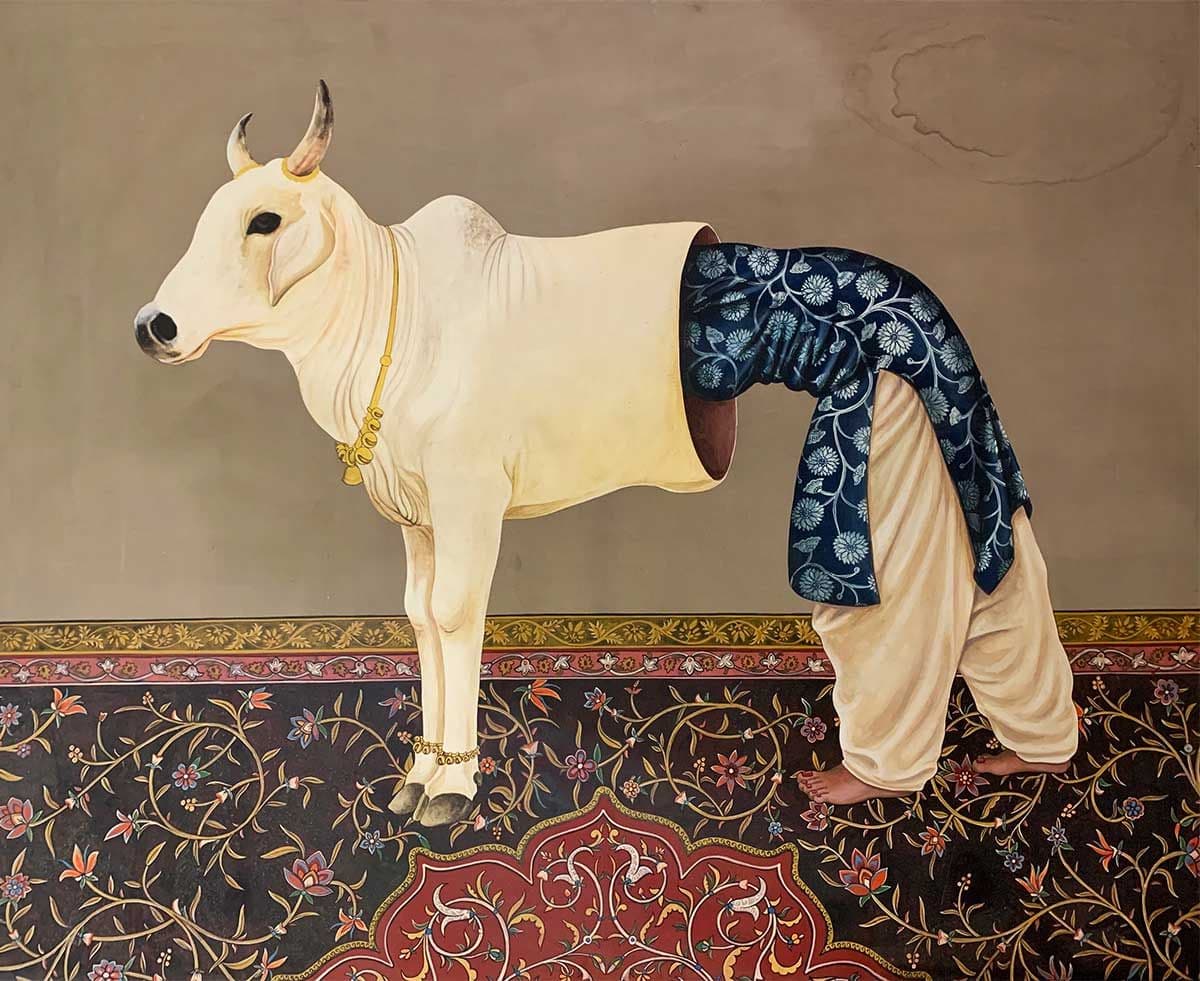 Red Carpet Girls by Gunjan Tyagi, Acrylic on Canvas, 2019