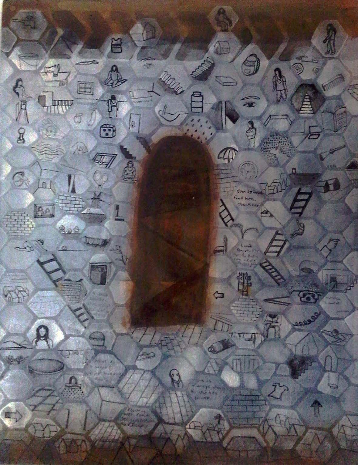 Orbs of My Childhood by Gunjan Tyagi, Mixed Media, 2016